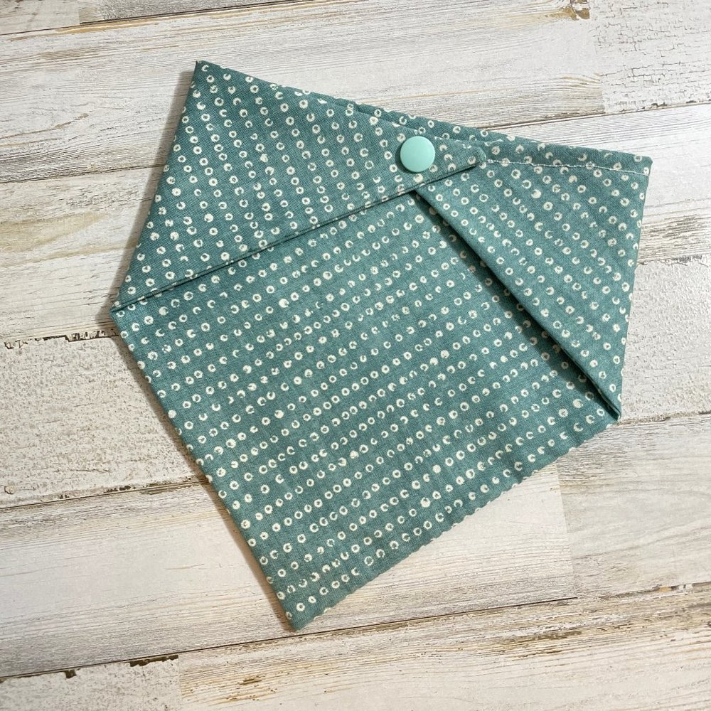 Boho Blue Spotted Dog Bandana
